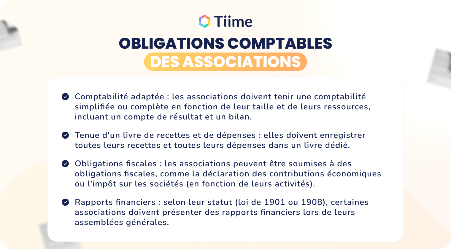 Obligation comptables des associations