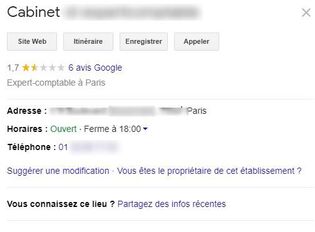 avis client google négatif 