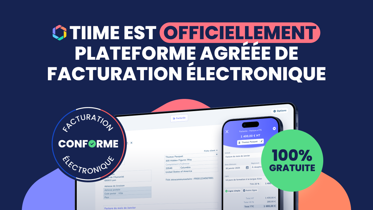 Tiime est plateforme agréée de facturation électronique