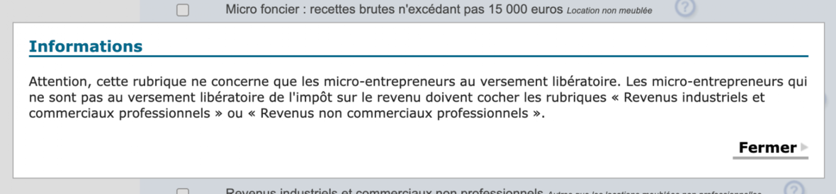 Déclaration impôts micro-entrepreneurs